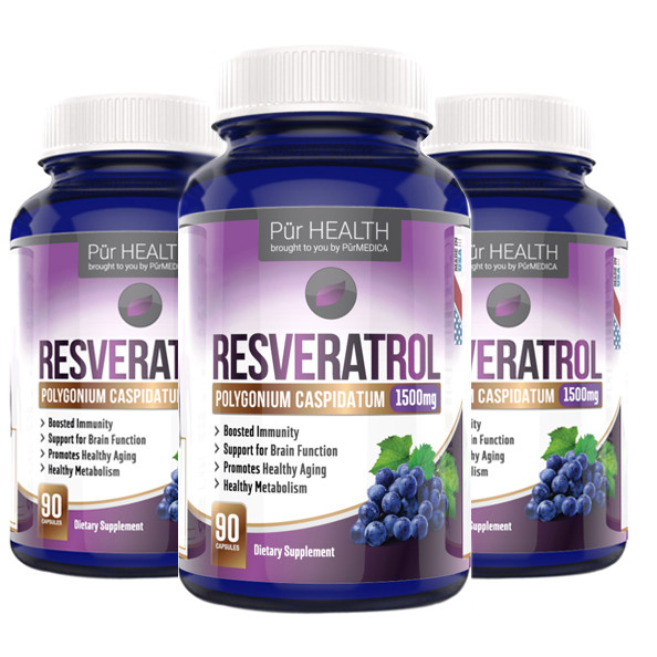 Resveratrol 3 Bottles - PurMEDICA